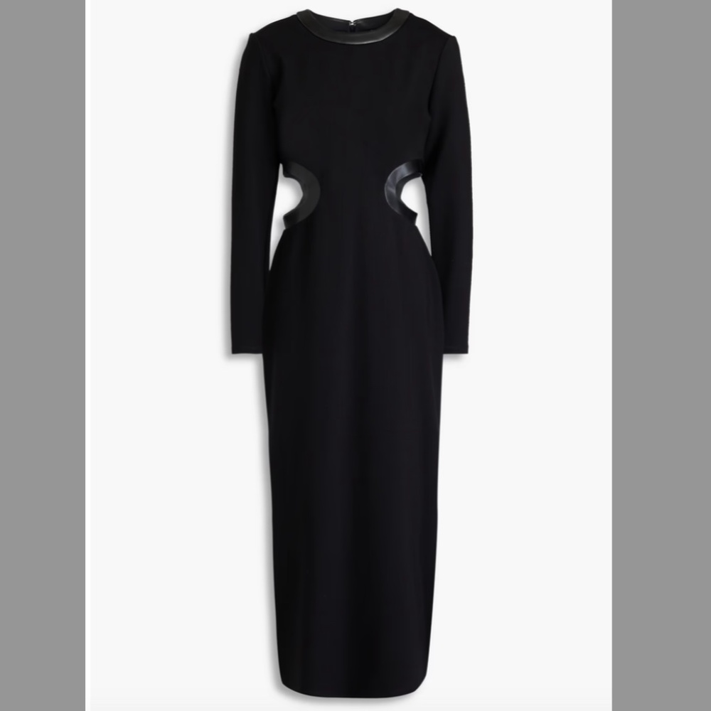 STAUD Dolce cutout jersey midi dress